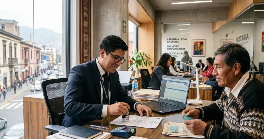 abogados certificadores en Perú facilitando trámites legales y acceso a la justicia de forma rápida y económica